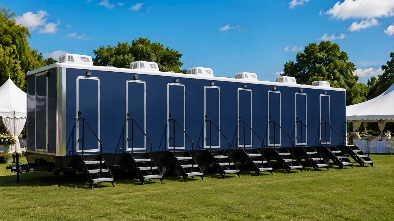 8 Stall Restroom Trailer in Berwyn, IL